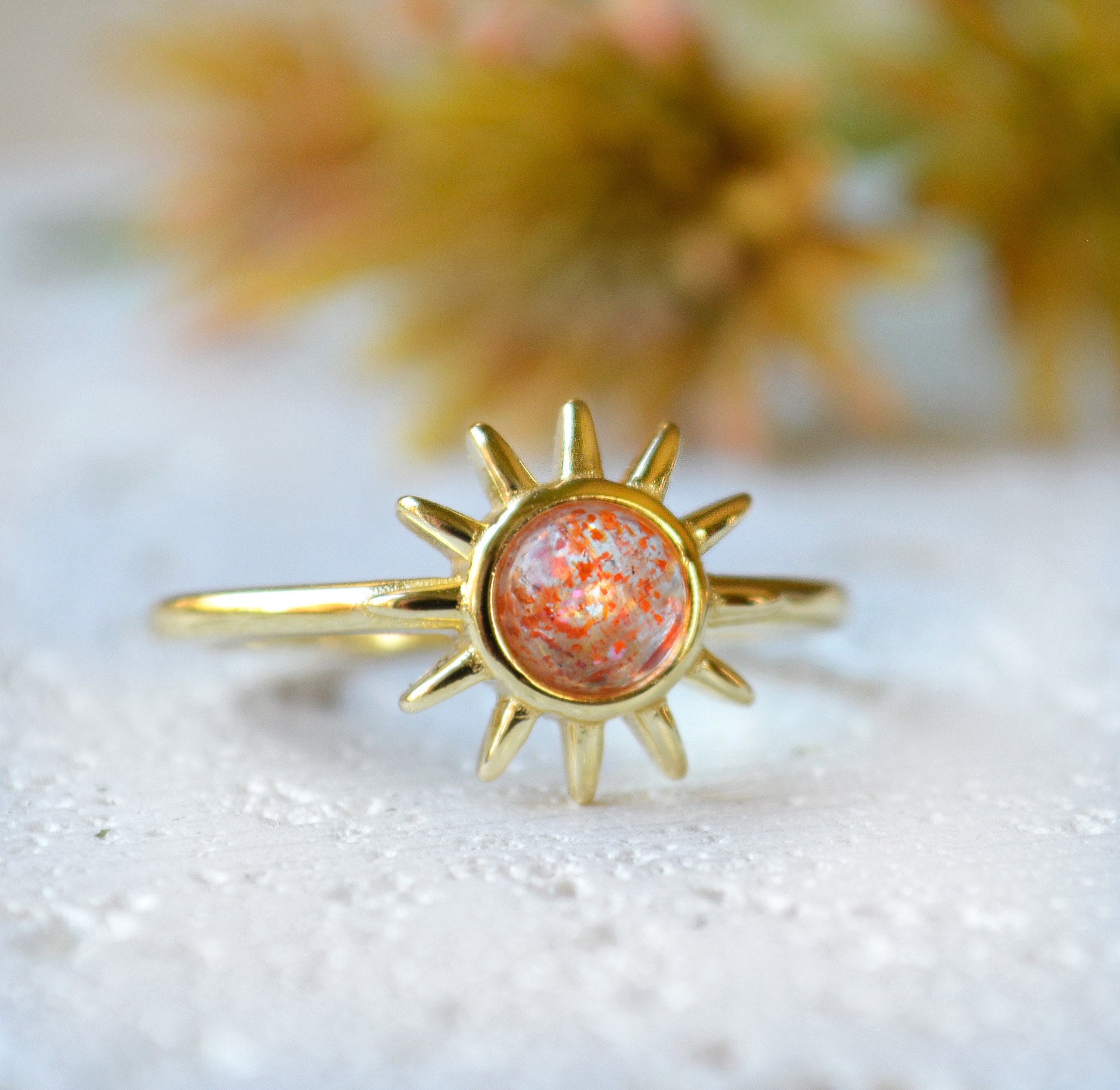 Celestial Sun and Moon Ring Set, Sparkling Sun Ring/Blue Moon Ring with 14k  Gold/Silver Plating, Friendship Promise Ring, Stackable Celestial Rings