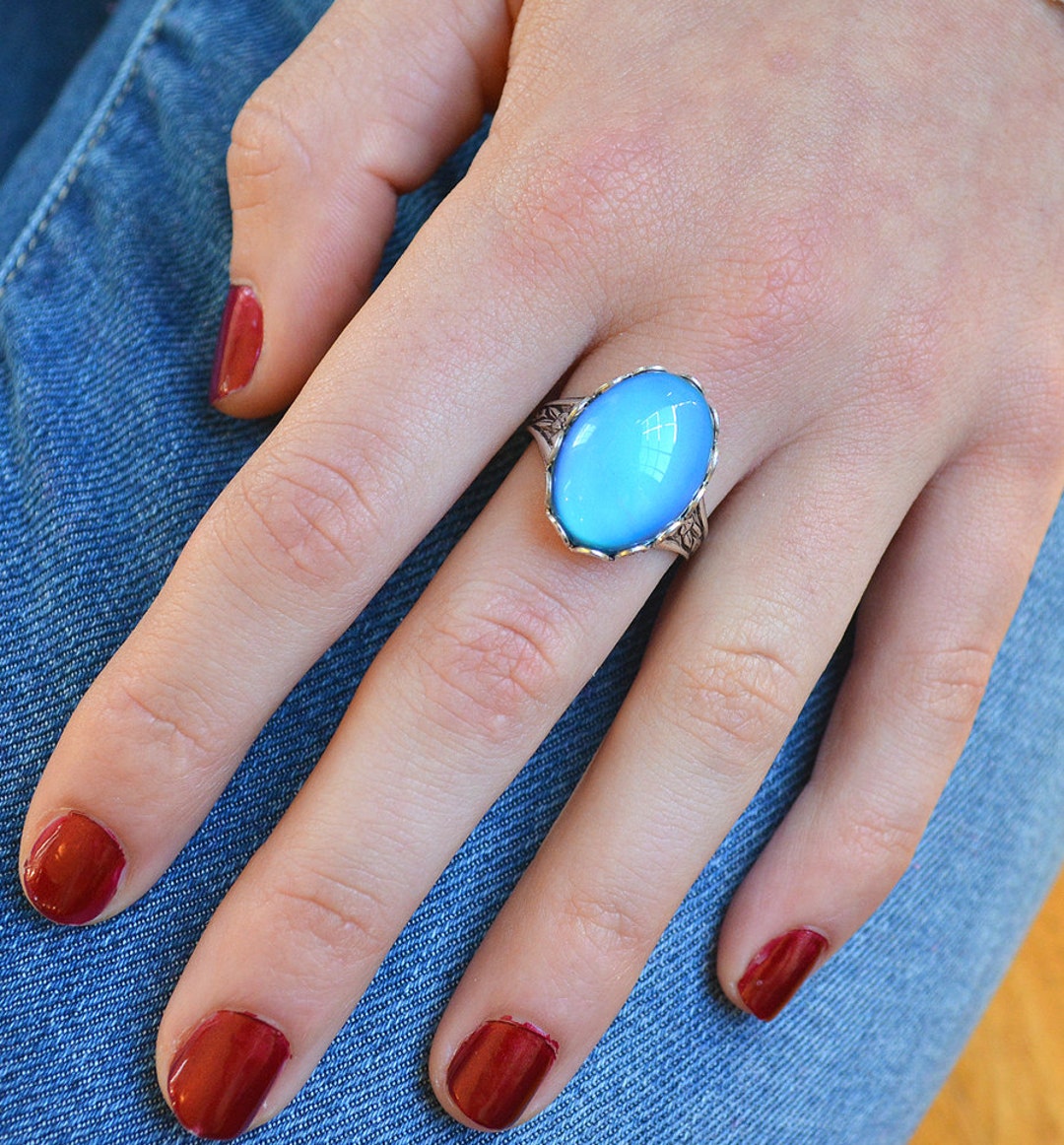 sykia 2 stone Mood Ring gold
