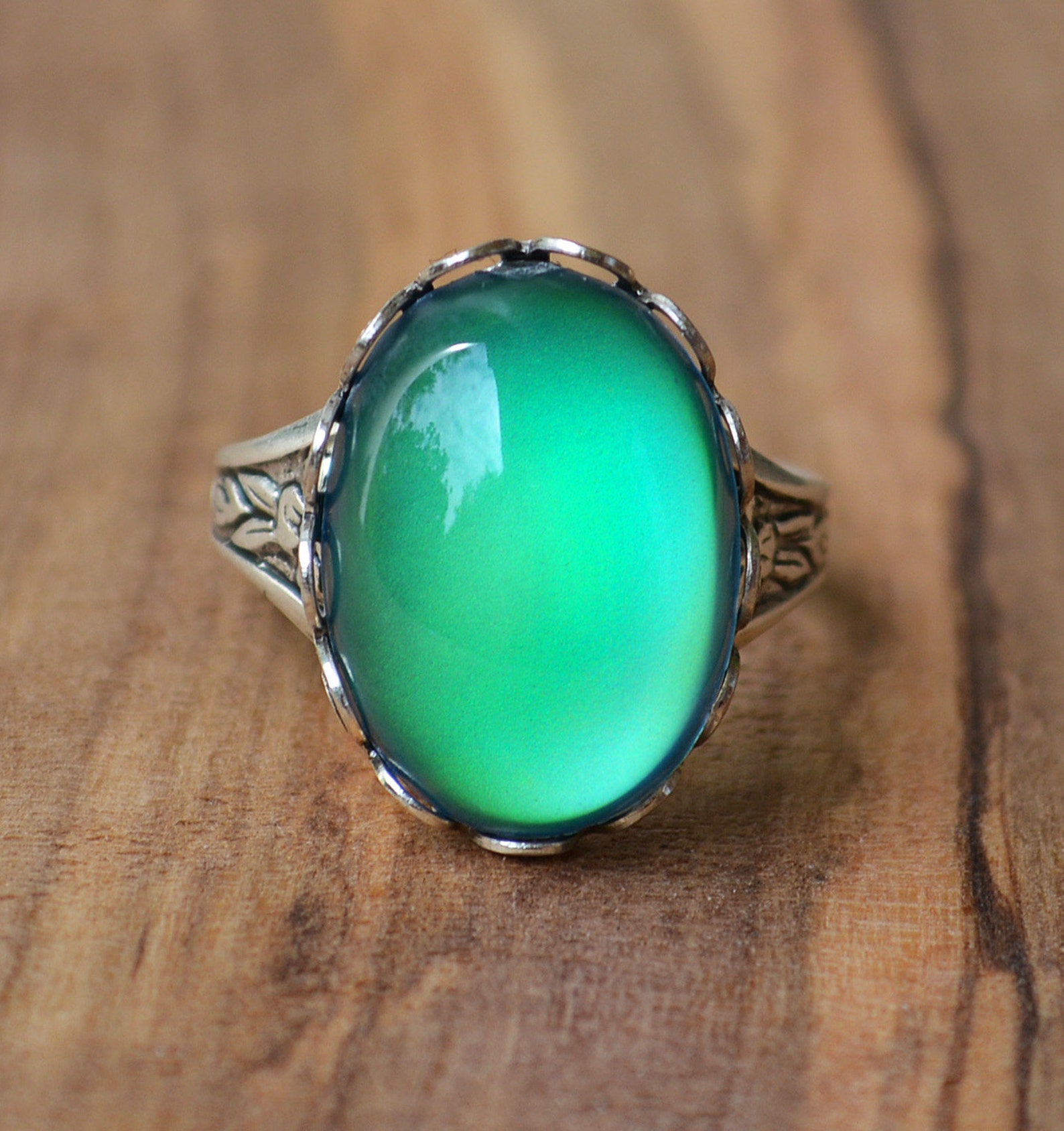 Mood Ring Mood Stone Jewelry Color Changing Boho Ring Etsy