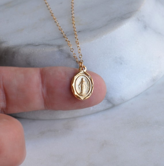 Miraculous Virgin Medal, Medal Pendant Charm