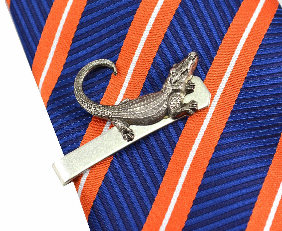 Alligator Tie Clip Alligator Tie Bar Gifts with gator gator Etsy