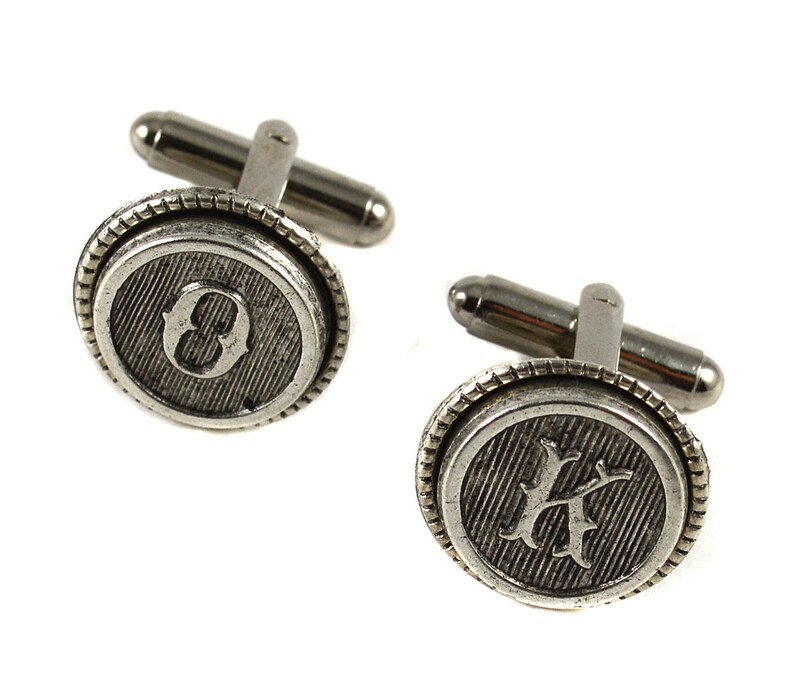 Monogram Cufflinks Wedding Party Cufflinks Initial Etsy