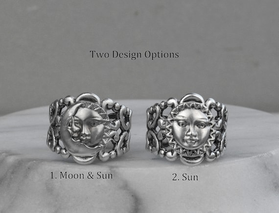 Sun and Moon Ring, Sunshine Ring, Celestial Ring, Sunburst