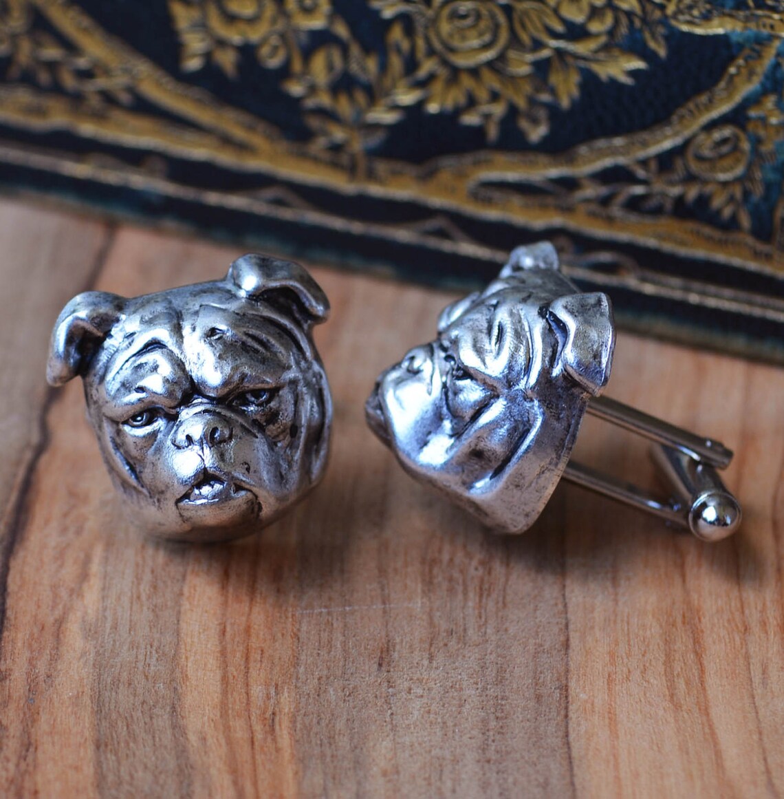 Bulldog Cufflinks, Football Cufflinks, English Bulldog Cuff Links ...