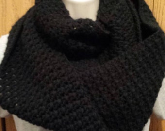 Black Infinity Scarf