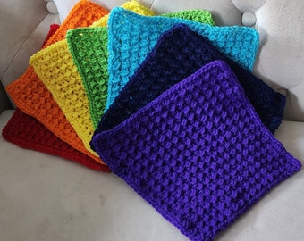 Rainbow Washcloths and Dishcloths