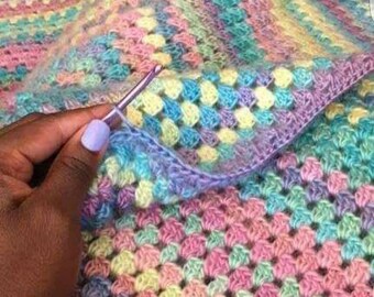 Custom Crochet Blanket: Choose Your Colors