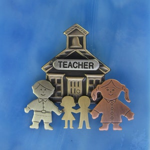Teachers Gift Teachers Jewelry Gift for Teachers Teacher Brooch Teacher Appreciation gift image 2