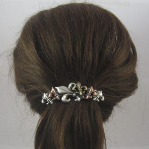 FLEUR DE LIS Presilha Francesa 80 mm- Game of Thrones- Presilha Grossa para Cabelo- Acessórios para Cabelo- Grampos de Cabelo- Grampos Franceses