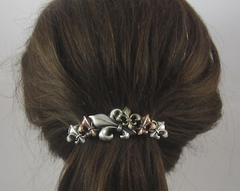 Fleur De Lis French Barrette- 80mm- Game of Thrones- Hair Accessories- Hair Clips- French Clips