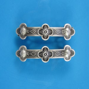 CELTIC CLOVER French Barrette 50mm - Set of Two