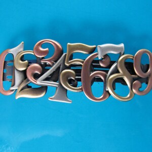 Numbers French Barrette Clip 80MM Thick Hair Barrette Hair Accessory Hair Clip Hair Barrette Gifts for Teachers image 2