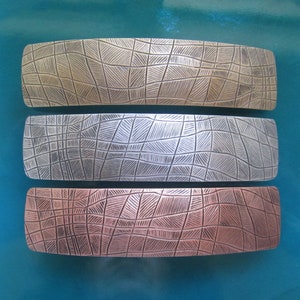 BIG HAIR 100mm French Barrette- Crazy Square Design- Hair Accessory- Thick Hair Barrette- Barrettes for Women- Clips for Woman