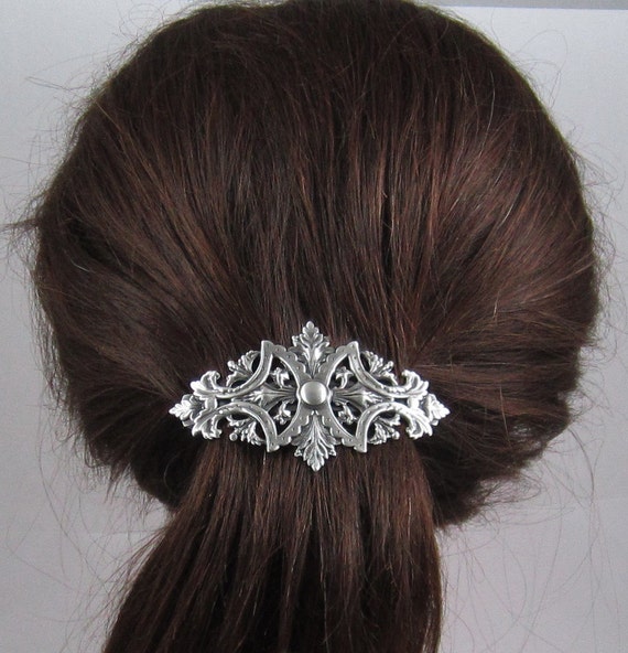Stunning Vintage French Deco Hair Barrette Beautiful Antique Victorian Hair Barrette Unusual Hair  main image 3
