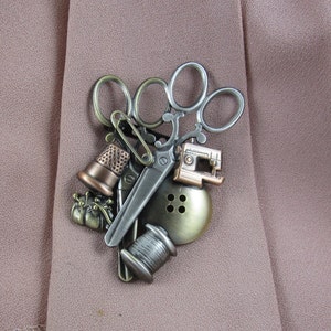Large Seamstress/Tailor Brooch