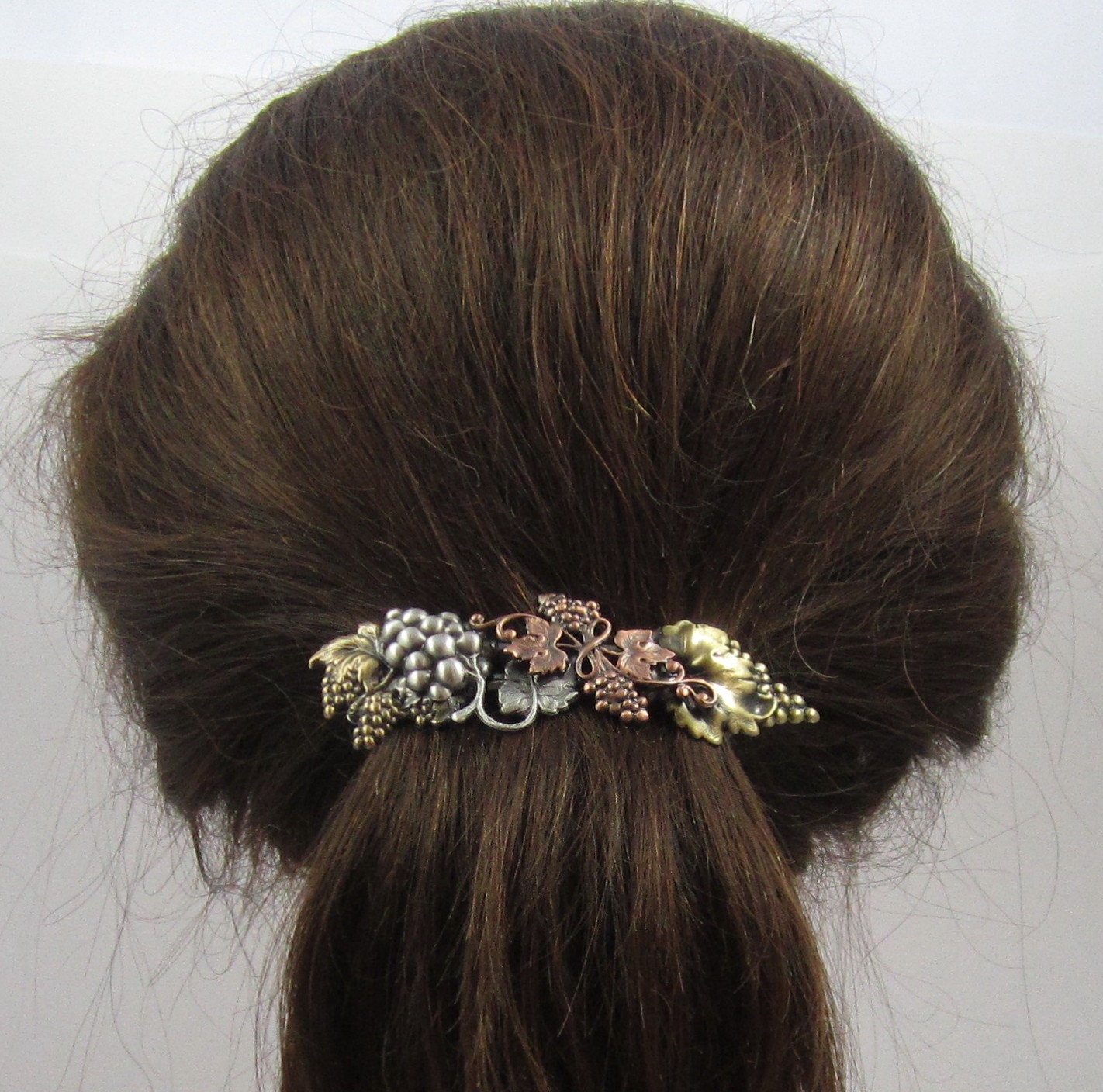 GRAPEVINE FRENCH BARRETTE 80mm- Thick Hair Barrette- Hair  display picture 1
