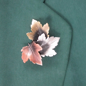 Ahornblatt Brosche - Ahornblatt Hutnadel - Ahornblatt Schmuck - Blätter Schmuck - Herbstlaub - Herbstlaub - Hutnadeln für Frauen