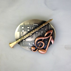 Clarinet Jewelry Brooch- Clarinet Jewelry- Clarinet Gift- Music Lovers Gift- Musician Gift