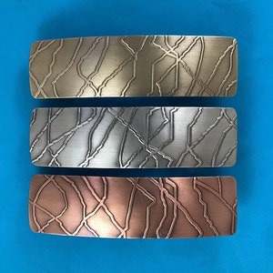 LIGHTNING FRENCH BARRETTE 80mm- Thick Hair Barrette- Hair Barrette- Hair Clip- Hair Accessory- Barrettes for Women