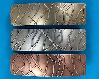 LIGHTNING FRENCH BARRETTE 80mm- Thick Hair Barrette- Hair Barrette- Hair Clip- Hair Accessory- Barrettes for Women