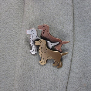 Cocker Spaniel Brooch Dog Lover Gift Dog Rescue Jewelry Cocker Spaniel Jewelry image 1