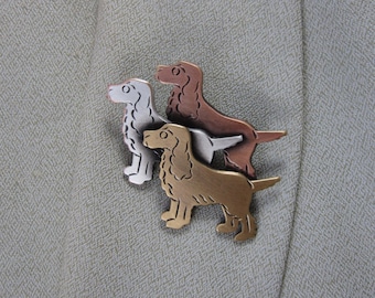 Cocker Spaniel Brooch- Dog Lover Gift- Dog Rescue Jewelry- Cocker Spaniel Jewelry