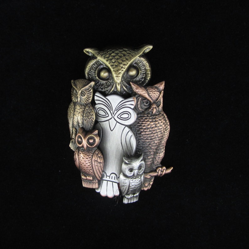 Owl Brooch Owl Jewelry Owl Pin Owls Hat Pins for Women Etsy