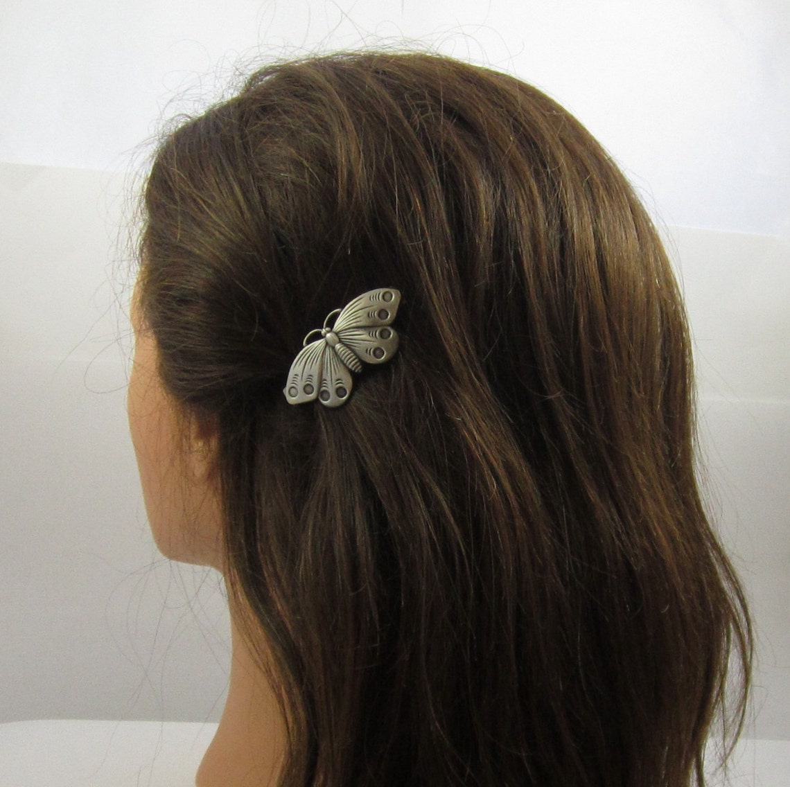 Butterly French Barrette 50mm Barrettes for Thin Hair Hair Etsy