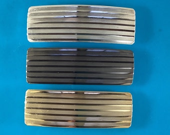 FRANSE BARRETTE 70 mm - gouden haarspeld - zilveren haarspeld - zwarte haarspeld - haarspeldjes voor vrouwen - klassiek strookontwerp