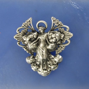 Angel Brooch-Sterling Silver Ox