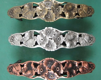 BARRETTE FRANÇAISE FLEUR 70 MM- Accessoires pour cheveux- Barrettes et pinces- Pinces françaises