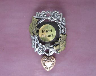 Grandma's Little Darling Picture Frame Brooch