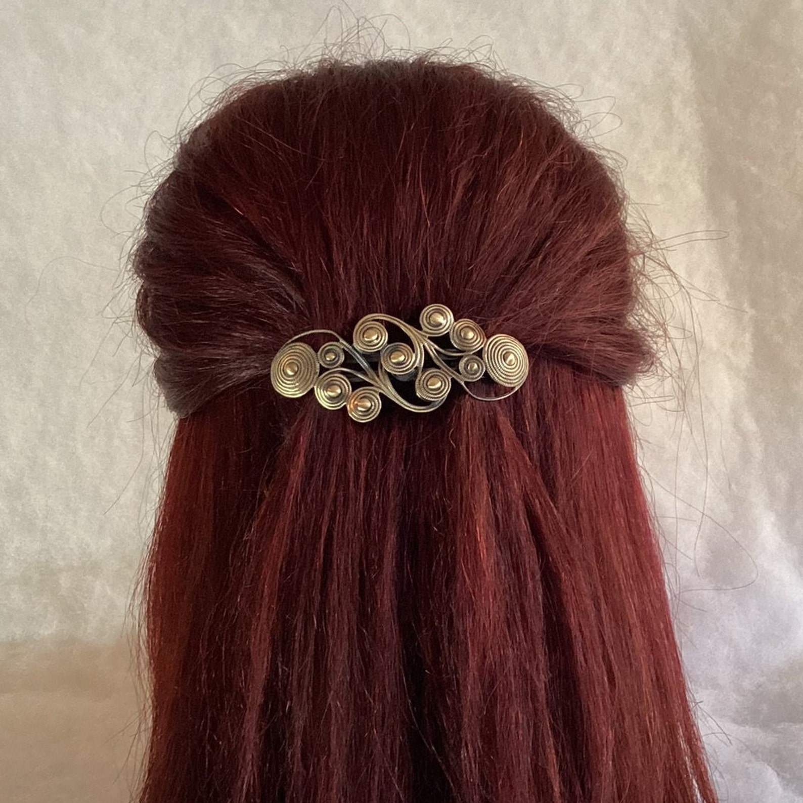 SPIRAL FRENCH BARRETTE 70mm Spiral Barrette French Barrette Etsy