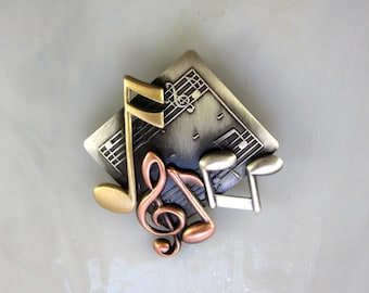 Gifts for Musicians- Music Brooch- Music Jewelry- Music Teacher Gift- Music Gift- Music Award- Musical Notes- Music Notes- Musical Score-