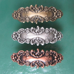 VICTORIAN FRENCH BARRETTE 60mm- Barrettes for Thin Hair- Hair Accessories- Hair Clips- French Clips- Small French Barrette