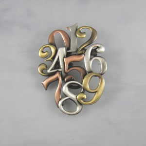 Broche de números- Joyería de matemáticas- Regalo del maestro- Profesor de matemáticas