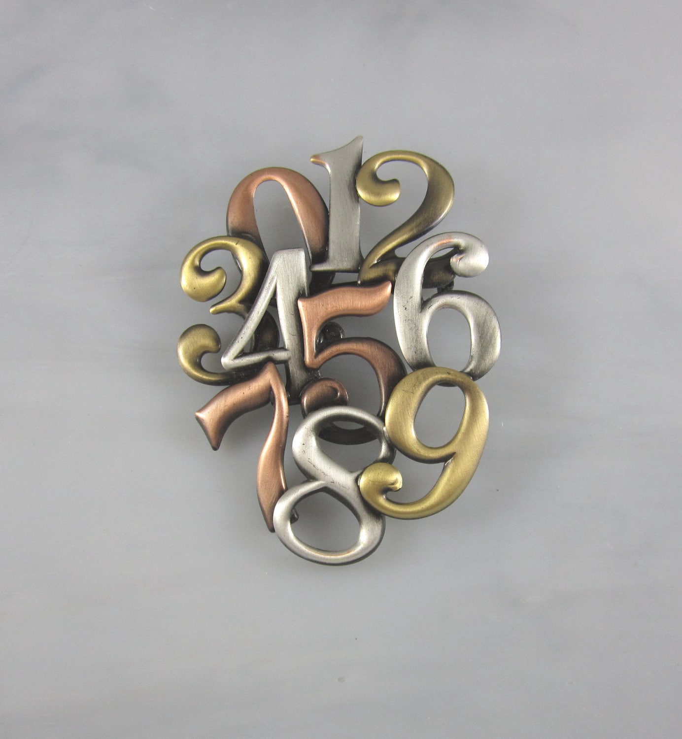 Numbers Brooch Math Jewelry Teacher Gift Math Teacher | Etsy