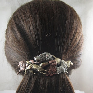 DOG FRENCH BARRETTE 80MM- Thick Hair Barrette- Hair Barrette- Hair Clip- Dog Lovers Barrette- Dog Groomer Gift- French Barrettes- Canine-