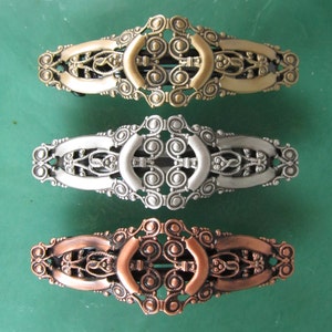 FILIGREE FRENCH BARRETTE 70MM- Hair Accessories- Barrettes and Clips- French Clips- Hair Accessories- Hair Clips