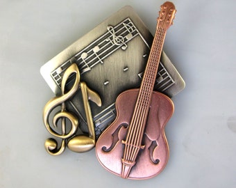 Guitar brooch, guitar gift, Guitar hat pin, Musician gift