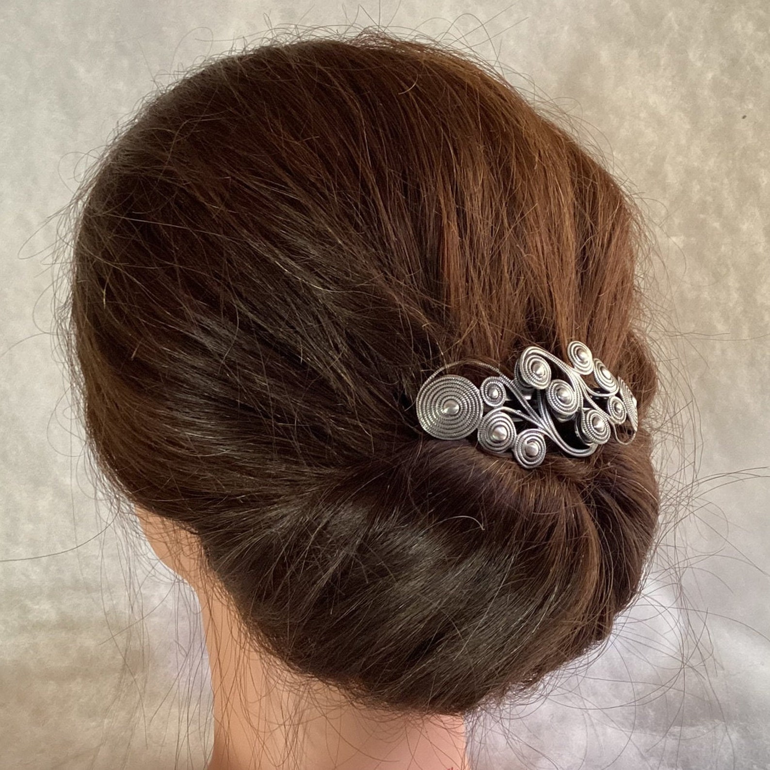 SPIRAL FRENCH BARRETTE 70mm Spiral Barrette French Barrette Etsy