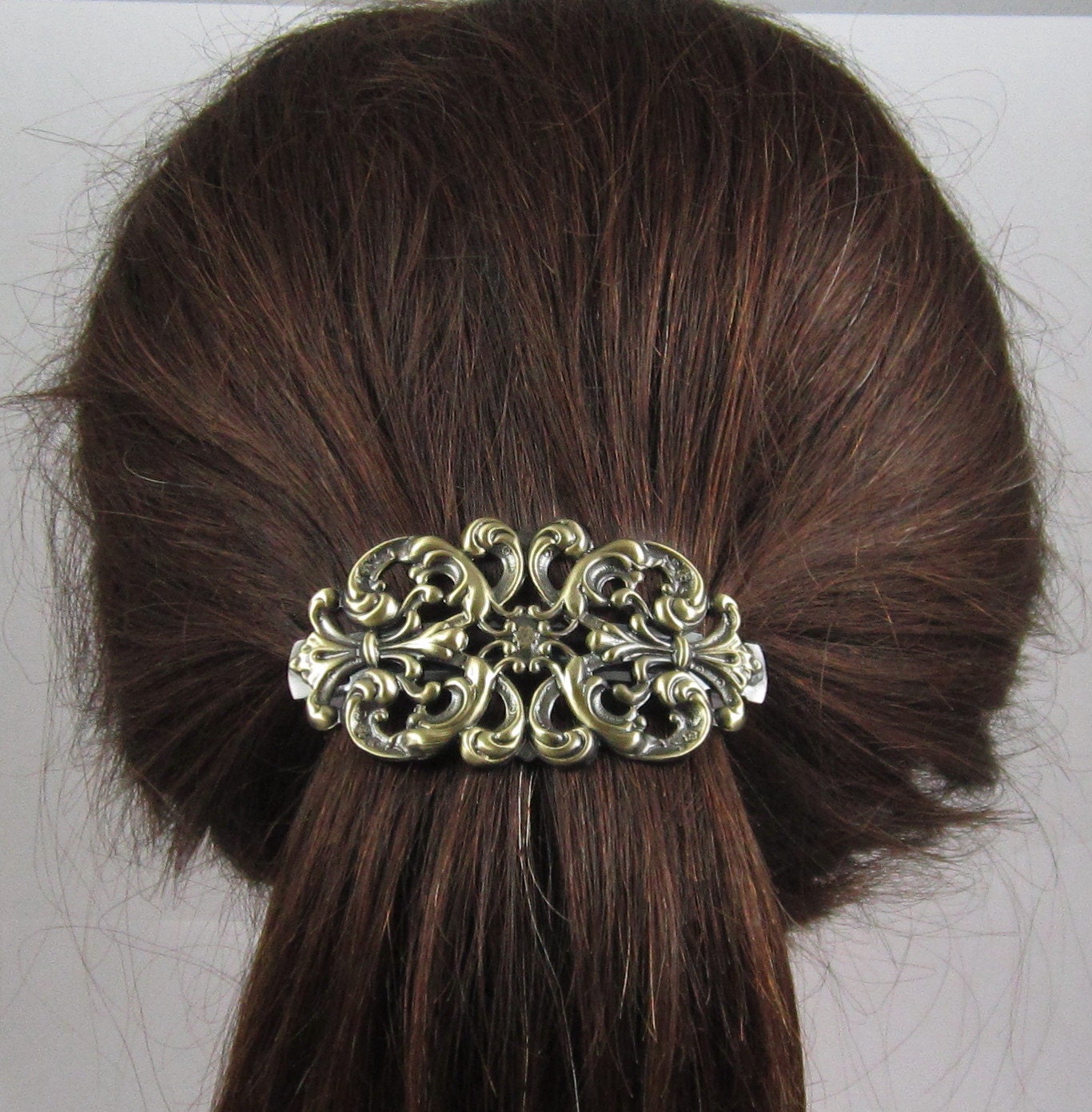 ୨୧‥∵ 小さめ　ヴィンテージ ベア　アンティークベア　∵‥୨୧ Paradise / Greeting Bear Wooden Hair Clip – YVMIN