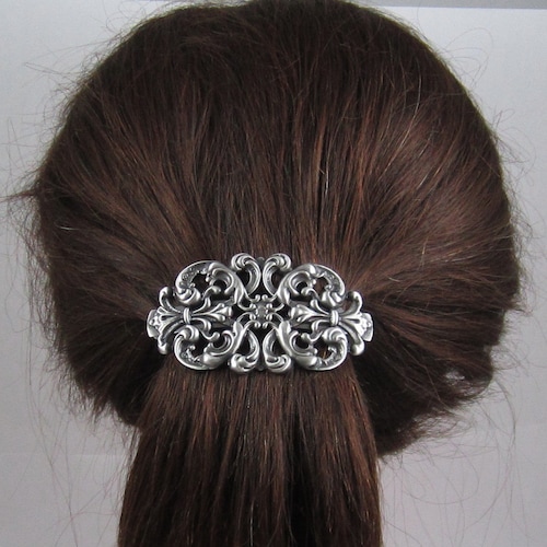 Vintage Victorian French Barrette 80MM Thick Hair Barrette Etsy