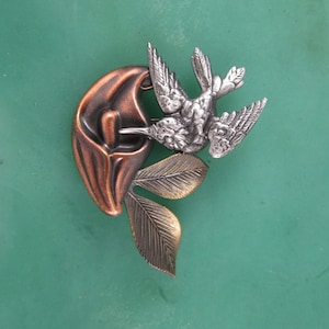 Hummingbird Brooch- Hummingbird Jewelry- Hummingbird Pin- Hat Pins for Women- Pocketbook Pins-