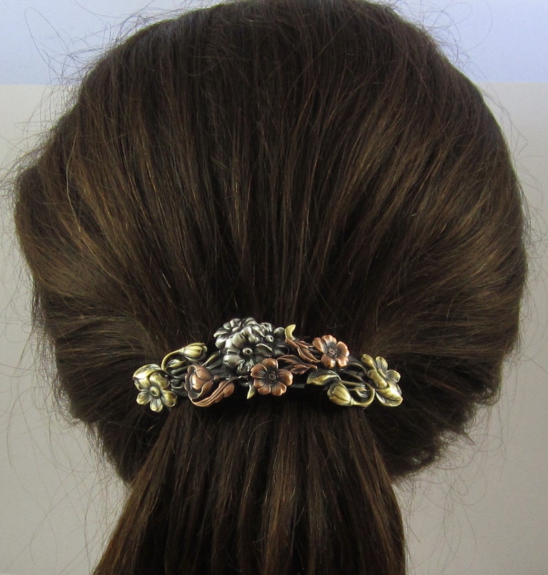 Flower French Barrette 80MM Thick Hair Barrette Gifts for Etsy