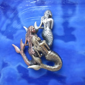 Mermaid Brooch- Mermaid Pin- Mermaid Jewelry- Little Mermaid-
