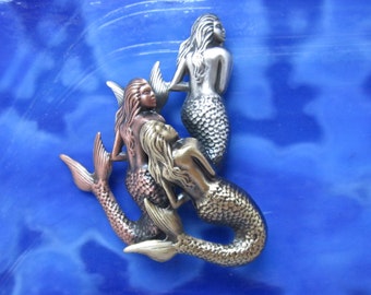 Mermaid Brooch- Mermaid Pin- Mermaid Jewelry- Little Mermaid-