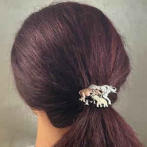 Olifant paardenstaart houder-olifant sjaal houder-haarelastieken-haar banden-haar accessoire-sjaal houder