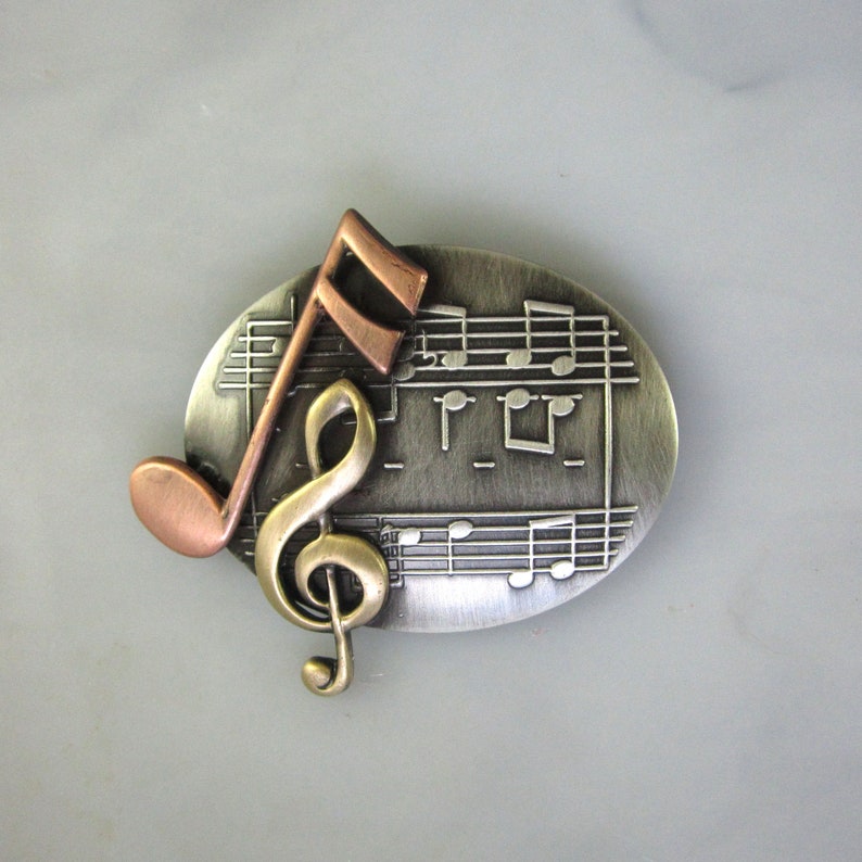 Music Lover Jewelry Music Jewelry Music Brooch Music Pin Music Award Music Notes Musical Score Music Teacher Gift image 1