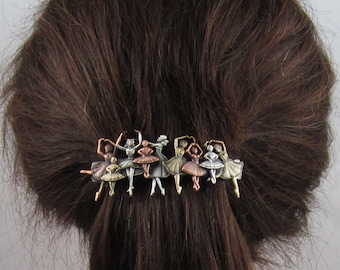 Ballet FRENCH BARRETTE 80mm- Thick Hair Barrette- Hair Accessory- Hair Clip- Hair Barrette- Ballet- Barrettes for Women-